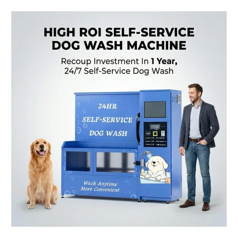 SUS304 Self-Service Dog Wash Machine with 21.5-Inch Digital Display